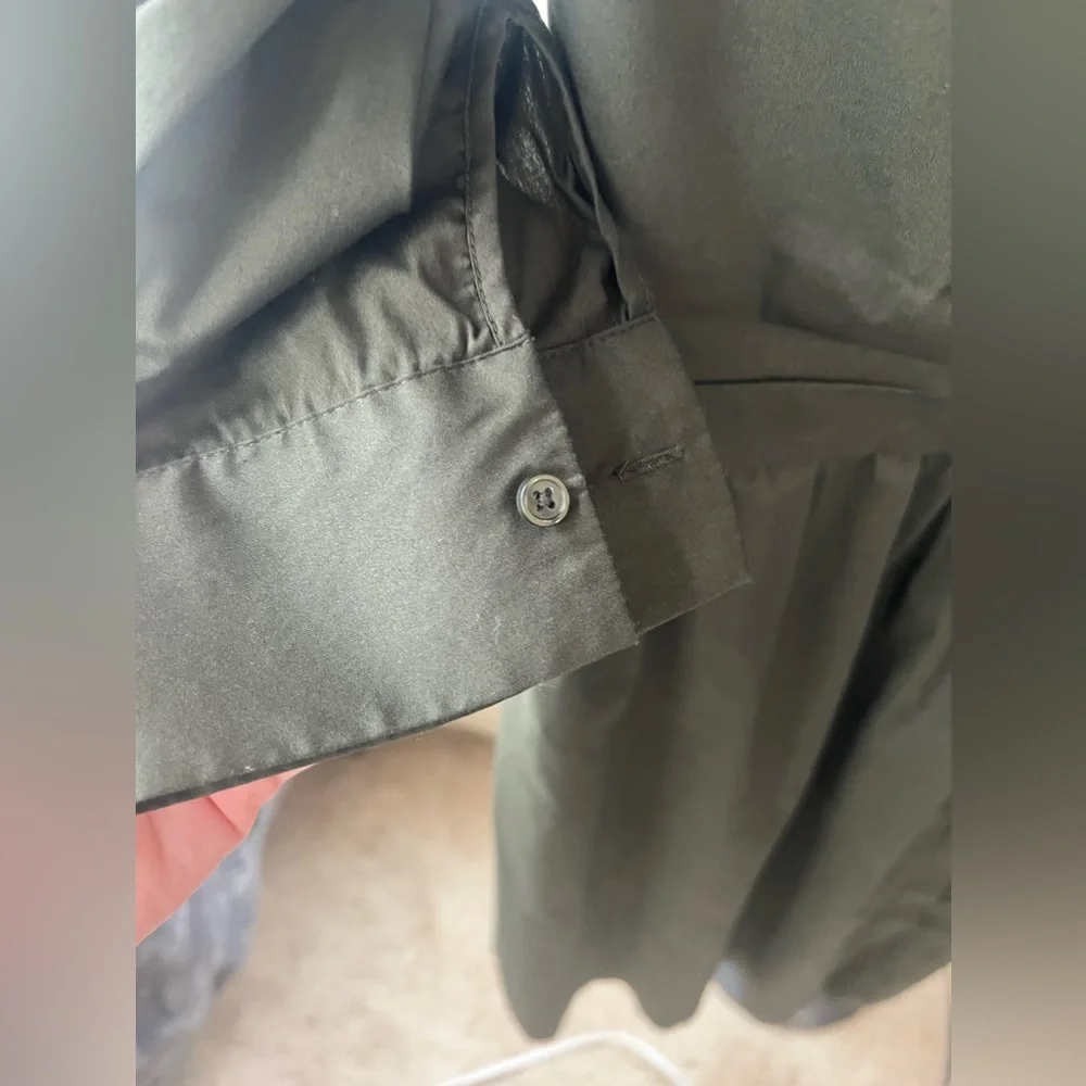 WHBM Open Neck Poplin Midi Dress size 4 - Picture 7 of 8